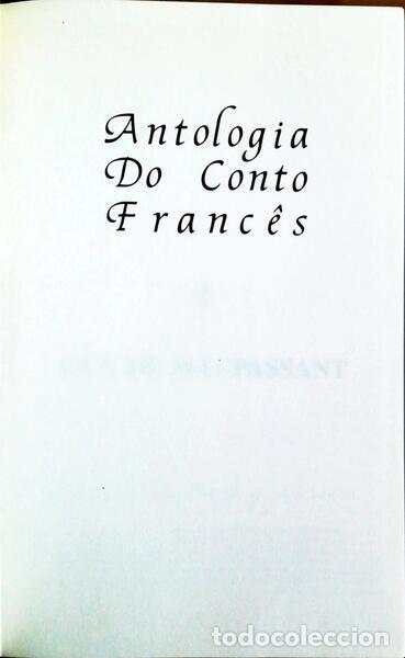Libri antichi: ANTOLOGIA DO CONTO FRANC&Ecirc;S.