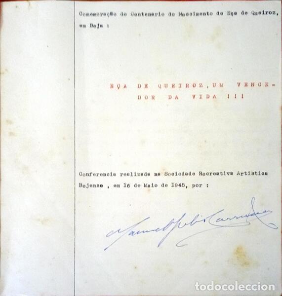 Libros antiguos: E&Ccedil;A DE QUEIROZ, UM VENCEDOR DA VIDA!!! - Foto 1