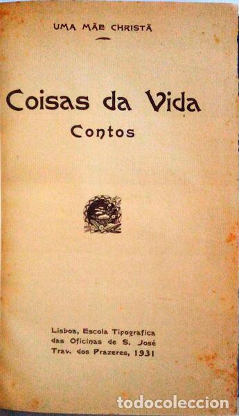 Libros antiguos: COISAS DA VIDA, CONTOS. - Foto 1