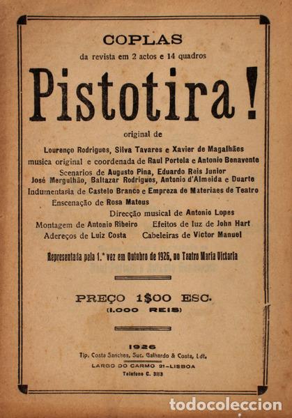 Libri antichi: RODRIGUES. (Louren&ccedil;o) e outros. - PISTOTIRA!