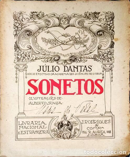 Libros antiguos: DANTAS. (J&uacute;lio) - SONETOS. - Foto 1