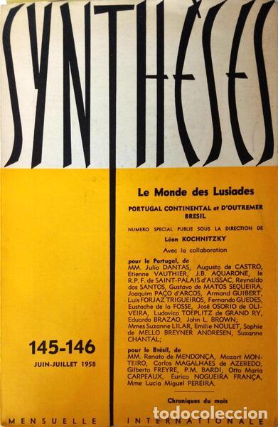 Old books: SYNTH&Eacute;SES (Revue) N&ordm;. 145 - 146, 1958. - LE MONDE DES LUSIADES.