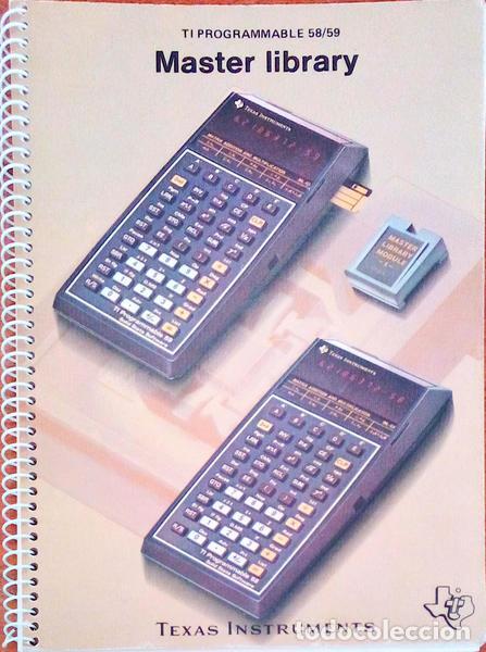 Libros antiguos: TI PROGRAMMABLE 58/59 MASTER LIBRARY.