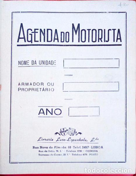 Libros antiguos: AGENDA DO MOTORISTA.