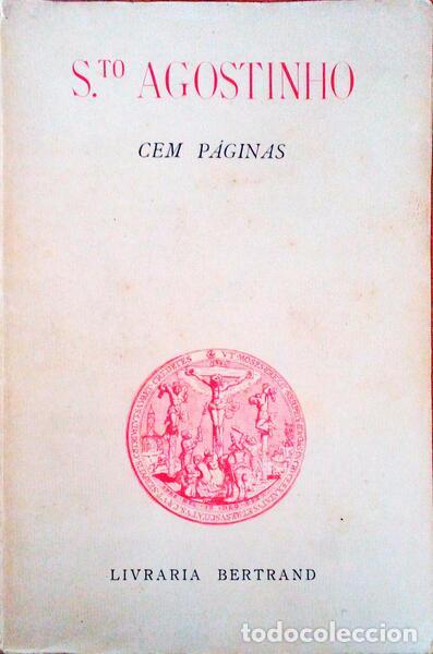 Libros antiguos: SANTO AGOSTINHO. - CEM P&Aacute;GINAS. - Foto 1
