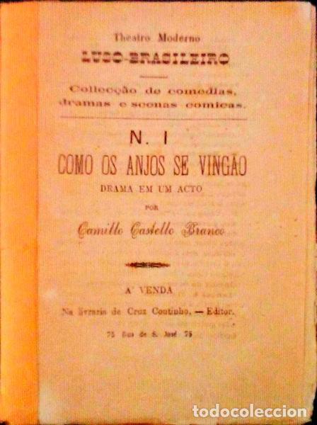 Libros antiguos: CASTELO BRANCO. (Camilo) - COMO OS ANJOS SE VING&Atilde;O. - Foto 1