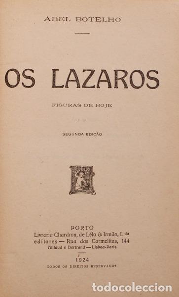 Libros antiguos: BOTELHO. (Abel) - OS LAZAROS. - Foto 1