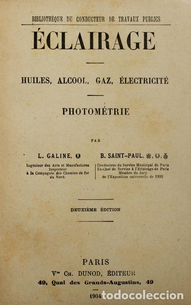 Old books: GALINE. (L.) e B. Saint-Paul. - &Eacute;CLAIRAGE.