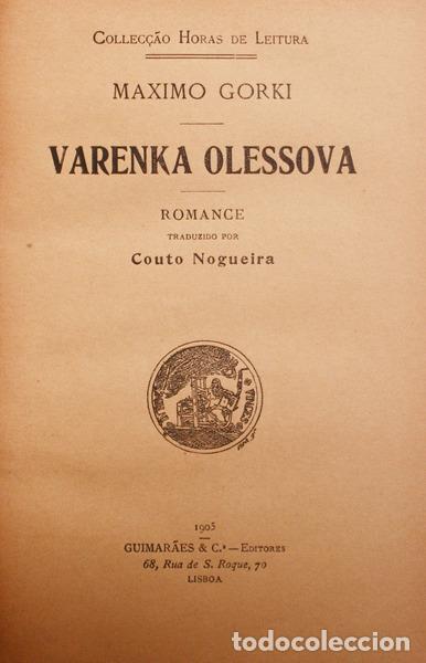 Libros antiguos: GORKI. (Maximo) - VARENKA OLESSOVA. - Foto 1