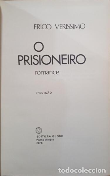 Libros antiguos: VERISSIMO. (Erico) - O PRISIONEIRO. [6.&ordf; EDI&Ccedil;&Atilde;O] - Foto 1