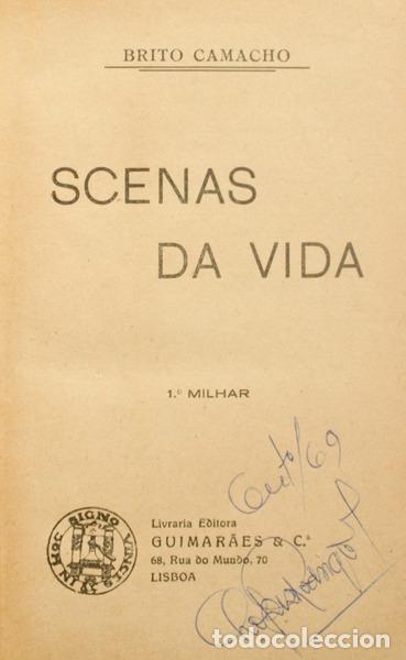 Libros antiguos: BRITO CAMACHO. (Manuel de) - SCENAS DA VIDA. [1.&ordm; MILHAR] - Foto 1