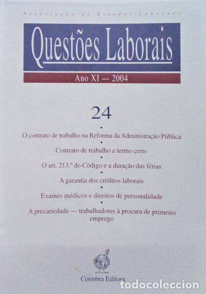 Old books: QUEST&Otilde;ES LABORAIS, N.&ordm; 24, ANO XI, 2004.