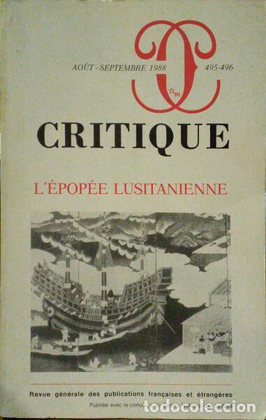 Antiquarische B&uuml;cher: L'&Eacute;POP&Eacute;E LUSITANIENNE, CRITIQUE, REVUE G&Eacute;NERALE DE PUBLICATIONS FRAN&Ccedil;AISES ET &Eacute;TRANG&Egrave;RES, N.&ordm; 495-49
