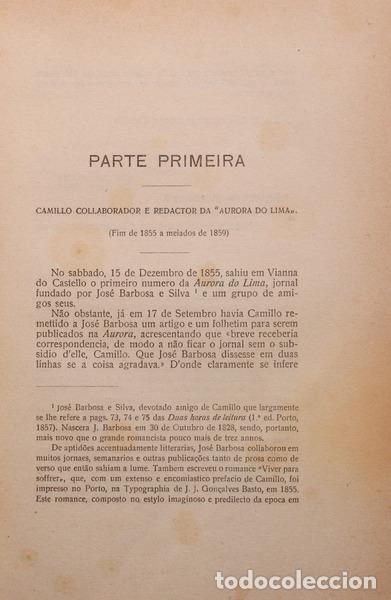 Libros antiguos: CASTELO BRANCO. (Camilo) - CEM CARTAS DE CAMILLO. - Foto 3