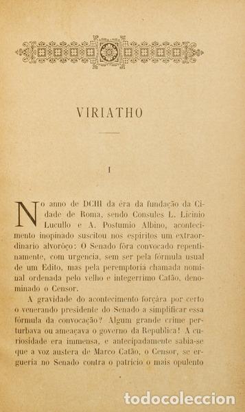 Libros antiguos: BRAGA. (Te&oacute;filo) - VIRIATHO. - Foto 2