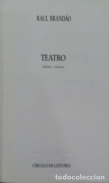 Libros antiguos: BRAND&Atilde;O. (Ra&uacute;l) - TEATRO. - Foto 1