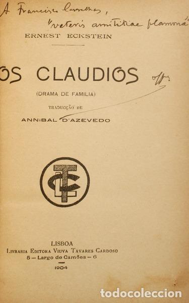 Libri antichi: ECKSTEIN. (Ernest) - OS CLAUDIOS.