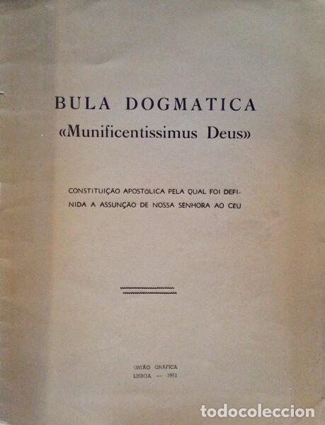 Antiquarische B&uuml;cher: BULA DOGMATICA, MUNIFICENTISSIMUS DEUS.