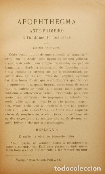 Libros antiguos: BERNARDES. (Padre Manuel) - NOVA FLORESTA. [4 VOLUMES] - Foto 3