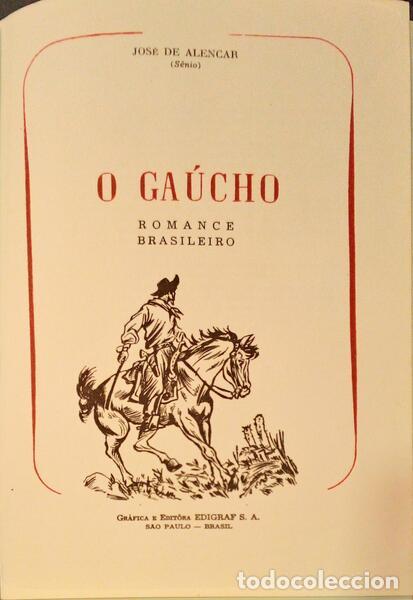 Libros antiguos: ALENCAR. (Jos&eacute; de) - O GA&Uacute;CHO. - Foto 1