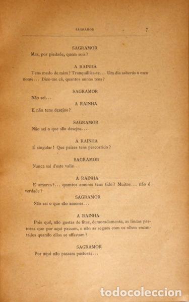 Libros antiguos: CASTRO. (Eug&eacute;nio de) - SAGRAMOR. - Foto 2