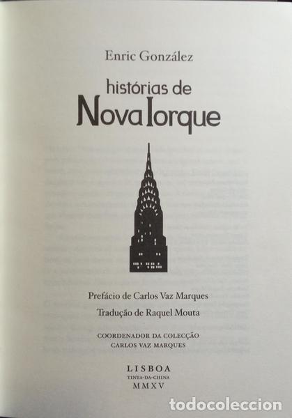 Libros antiguos: GONZ&Aacute;LEZ. (Enric) - HIST&Oacute;RIAS DE NOVA IORQUE. - Foto 2