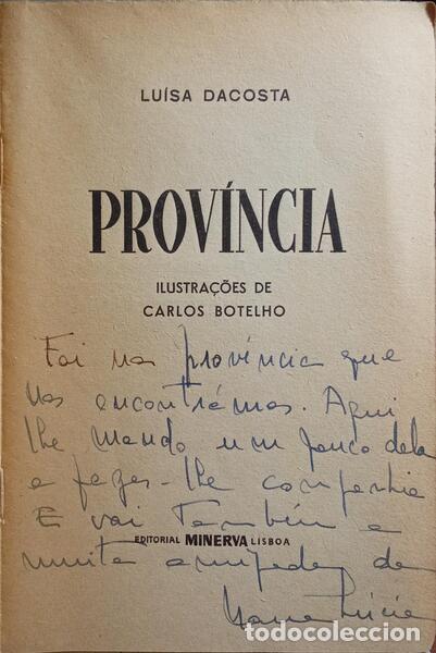 Libros antiguos: DACOSTA. (Lu&iacute;sa) - PROV&Iacute;NCIA. - Foto 2