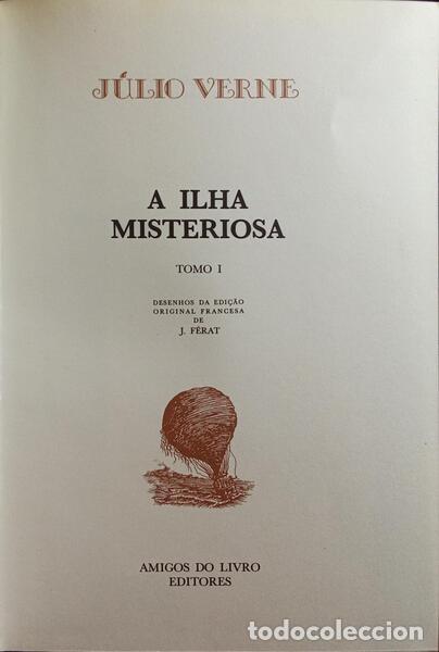 Libros antiguos: VERNE. (Jules) - A ILHA MISTERIOSA. - Foto 2