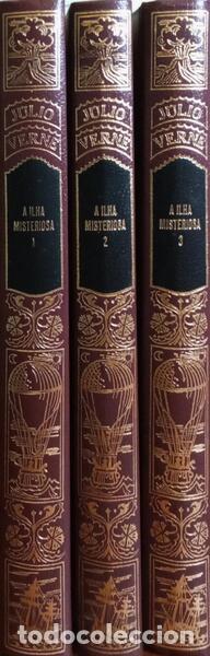 Libros antiguos: VERNE. (Jules) - A ILHA MISTERIOSA. - Foto 3
