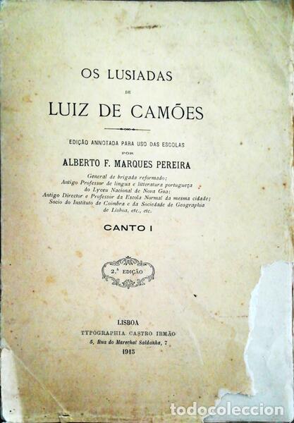 Libros antiguos: CAM&Otilde;ES. (Luis Vaz de) - OS LUSIADAS. - Foto 1