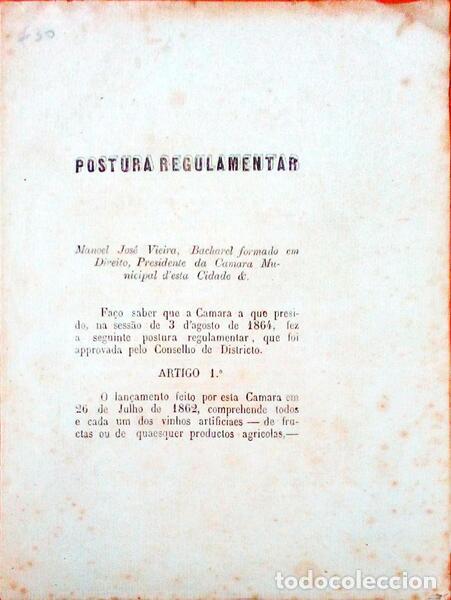 Libros antiguos: VIEIRA. (Manoel Jos&eacute;) - POSTURA REGULAMENTAR. - Foto 1