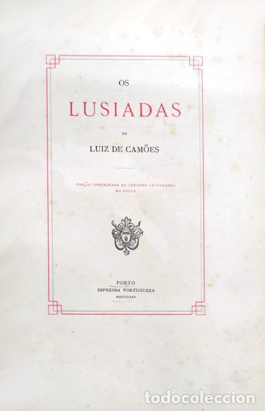 Libros antiguos: CAM&Otilde;ES. (Luis de) - OS LUSIADAS. - Foto 1