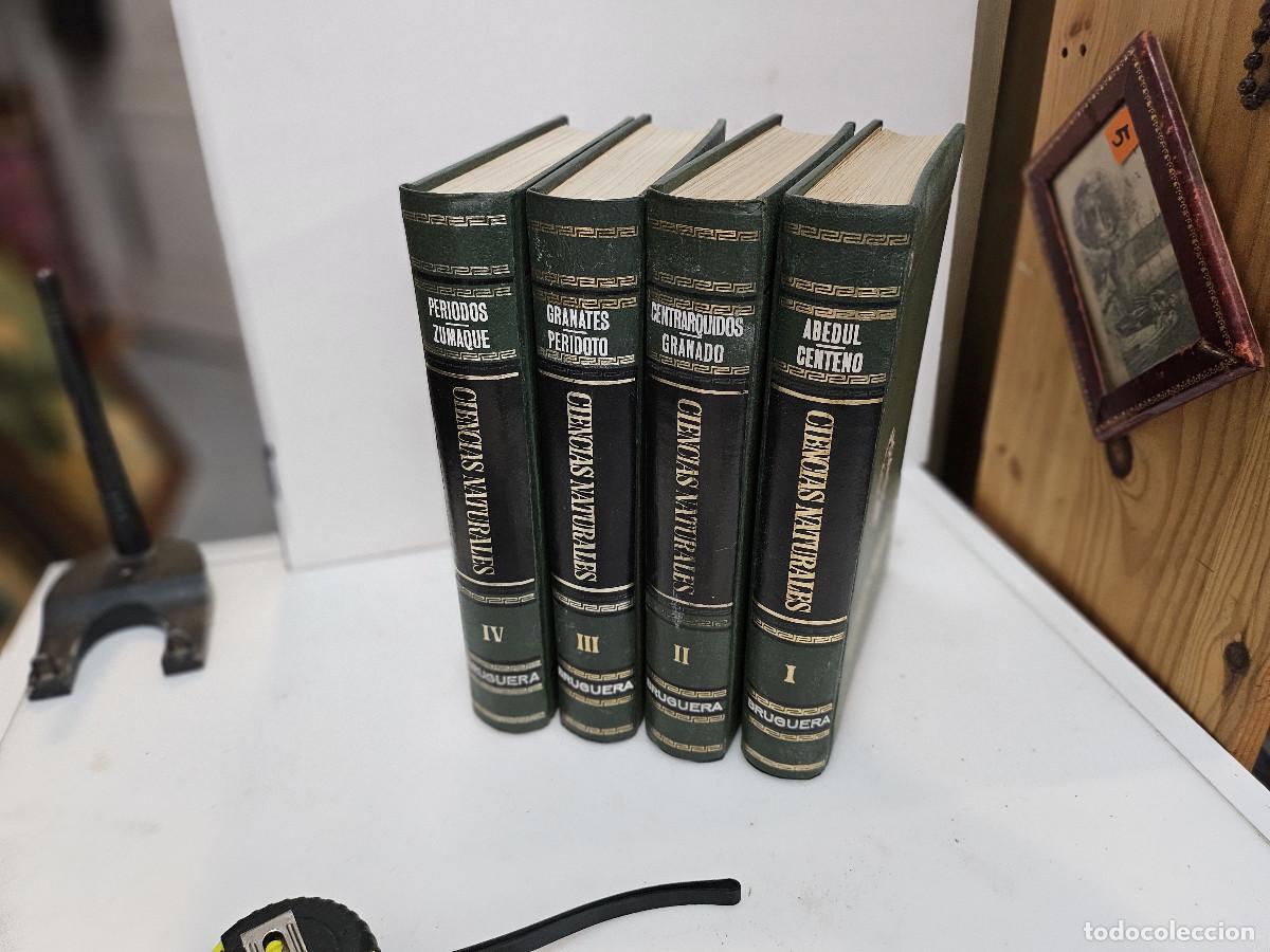 Libros antiguos: 4 tomos de ciencias de la naturaleza - Foto 1