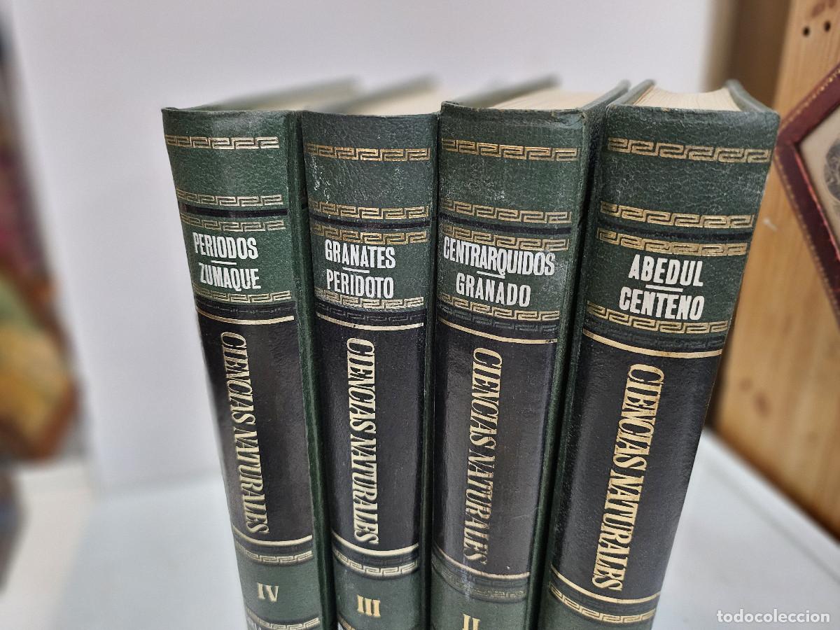 Libros antiguos: 4 tomos de ciencias de la naturaleza - Foto 3