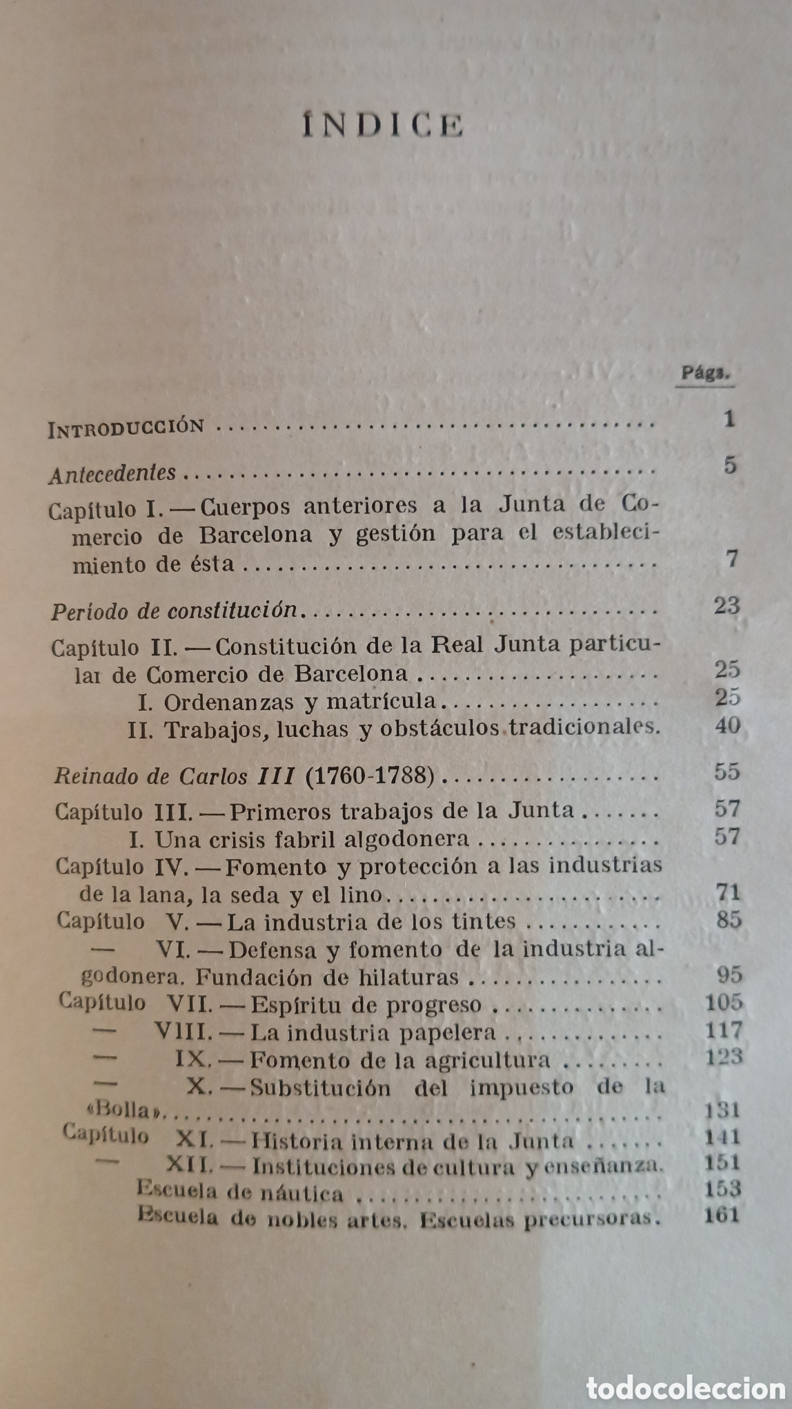 Libros antiguos: Historia de la Real Juan Particular de comercio de Barcelona - Foto 2