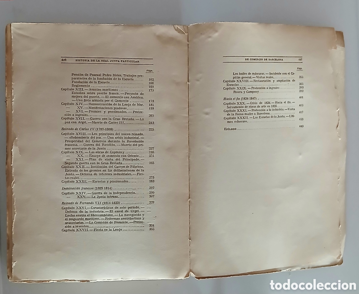 Libros antiguos: Historia de la Real Juan Particular de comercio de Barcelona - Foto 3