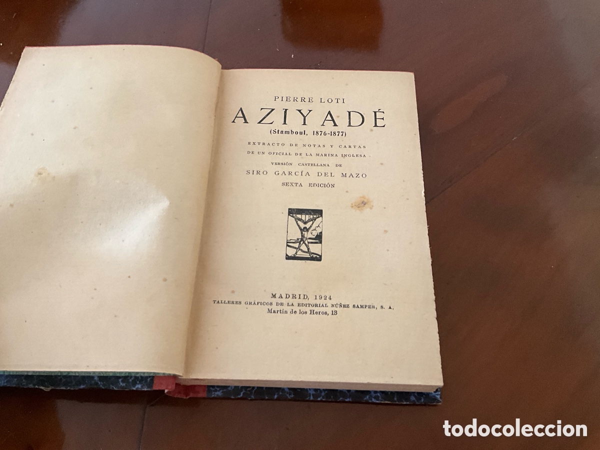 Libros antiguos: Aziyad&eacute;. Pierre Loti - Foto 2