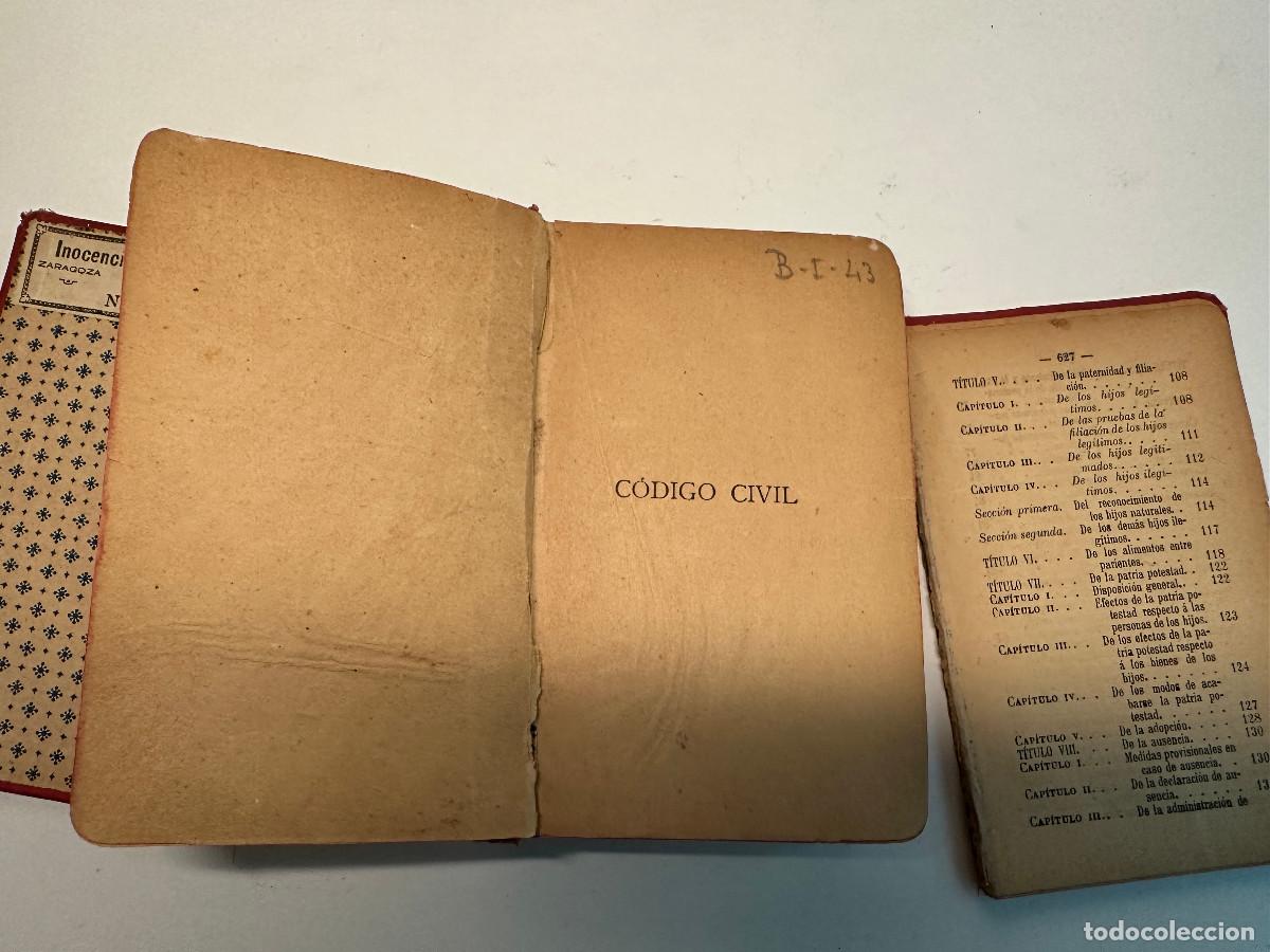 Libros antiguos: CODIGO CIVIL DE 1892 NOVISIMA EDICION - Foto 4