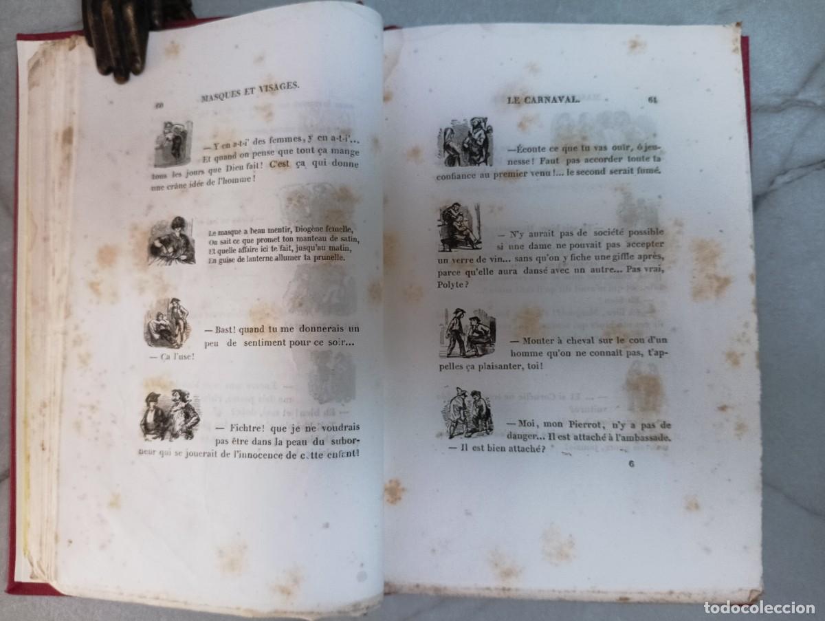 Libros antiguos: Masques et visages. Gavarni - Foto 6