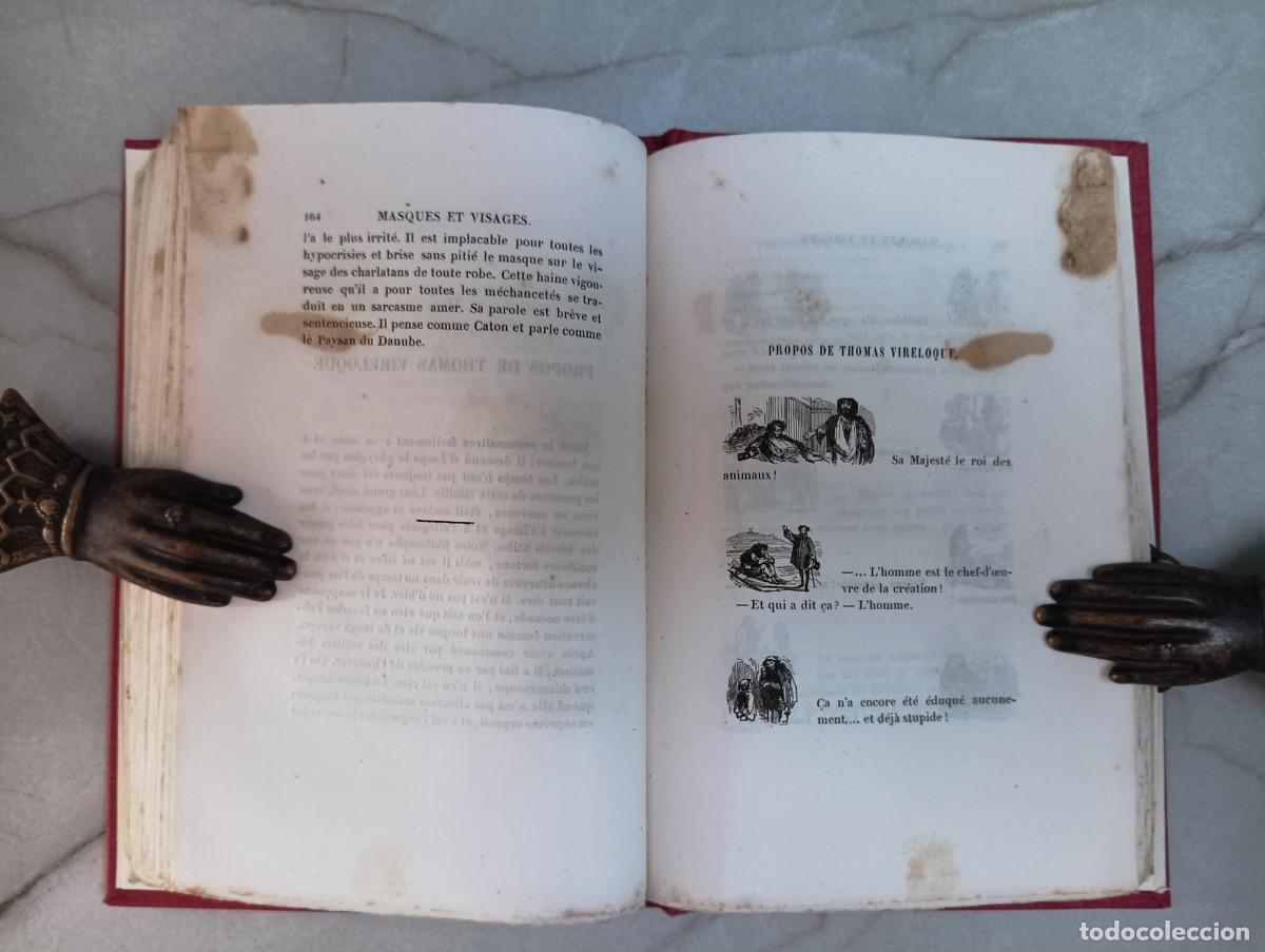 Libros antiguos: Masques et visages. Gavarni - Foto 7