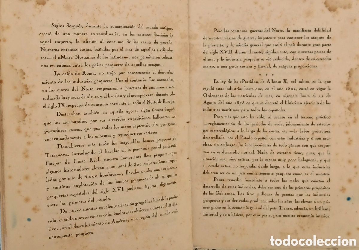Libros antiguos: Los Puertos de Pesca en Espa&ntilde;a - Foto 4