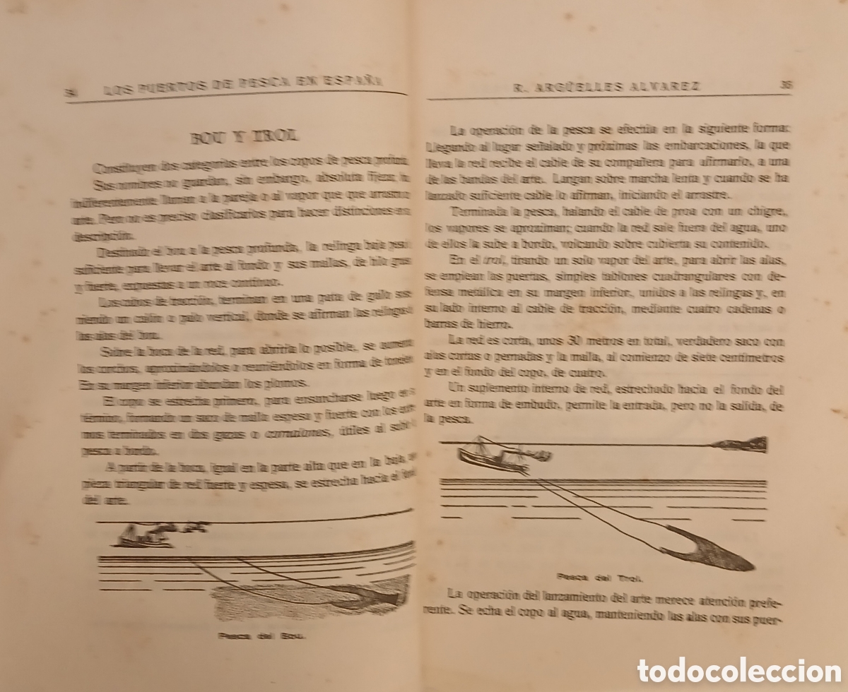 Libros antiguos: Los Puertos de Pesca en Espa&ntilde;a - Foto 5