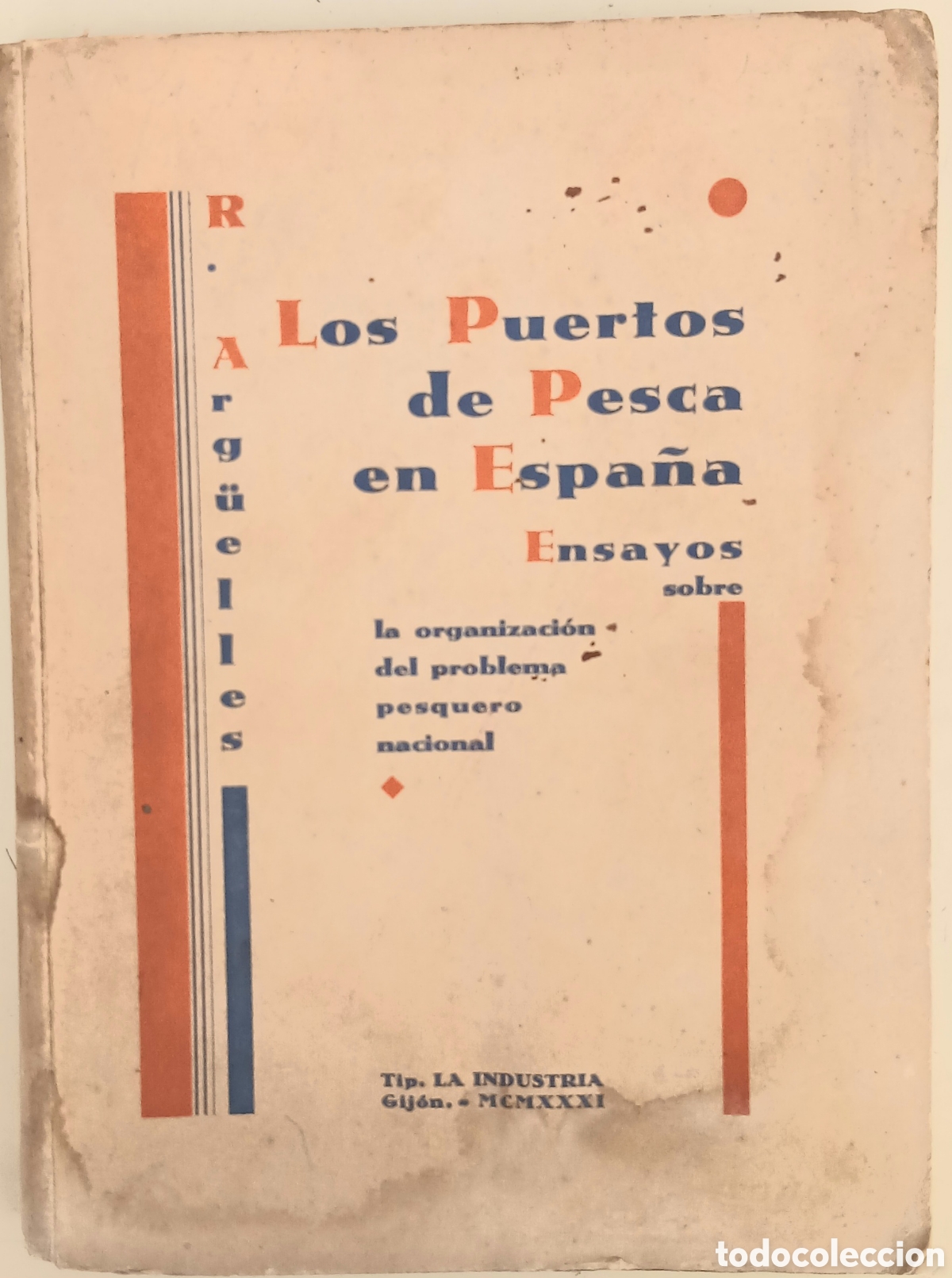 Libros antiguos: Los Puertos de Pesca en Espa&ntilde;a - Foto 1