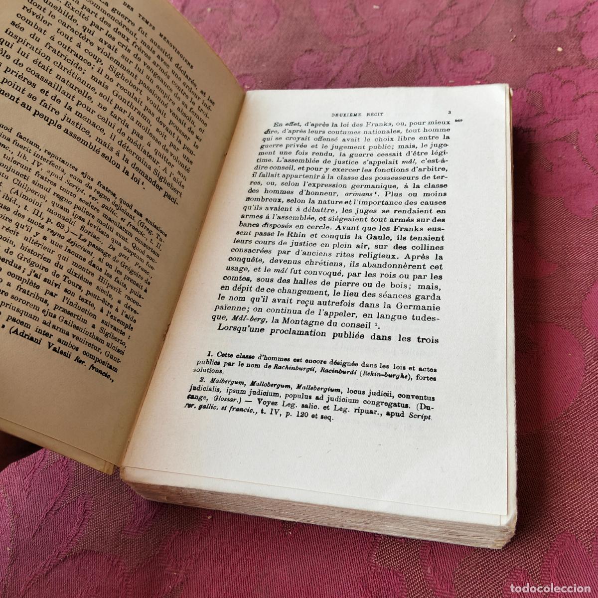Libros antiguos: R&eacute;cits des Temps M&eacute;rovingiens Augustin Thierry classiques Garnier - Foto 11