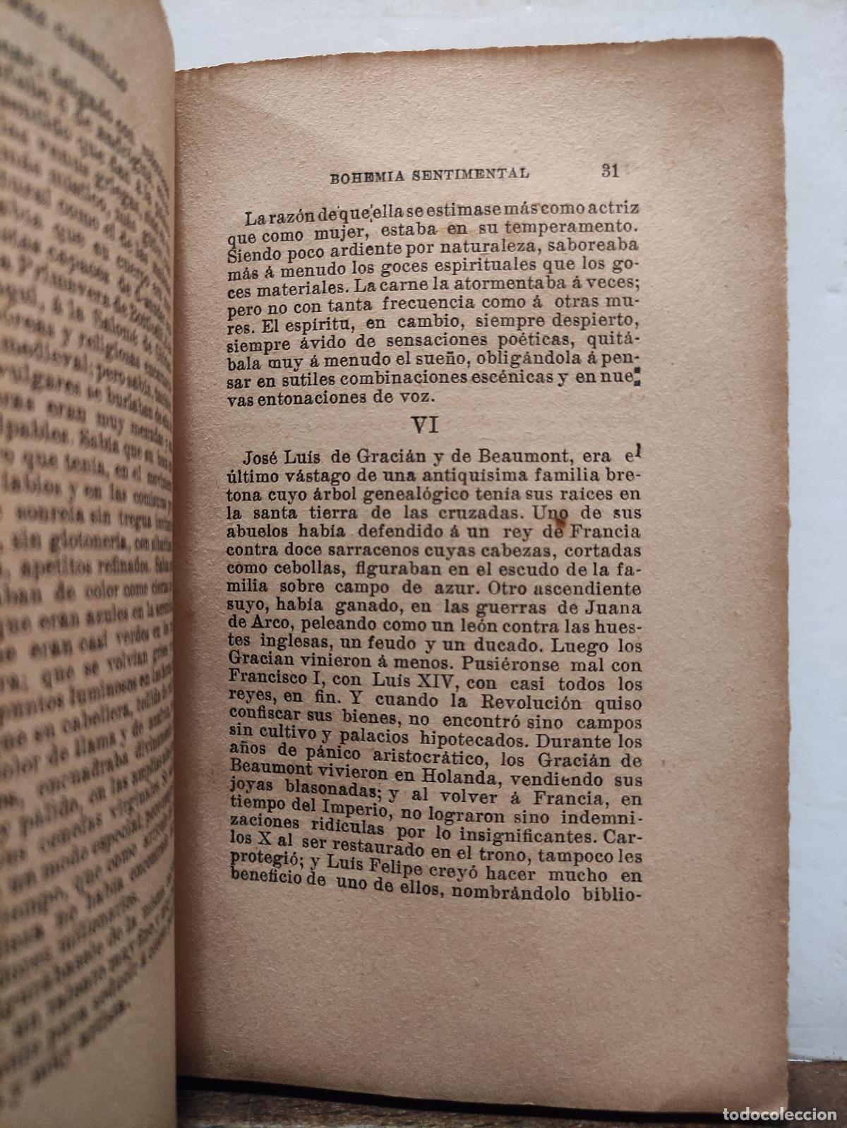 Libros antiguos: BOHEMIA SENTIMENTAL - ENRIQUE GOMEZ CARRILLO - Foto 6