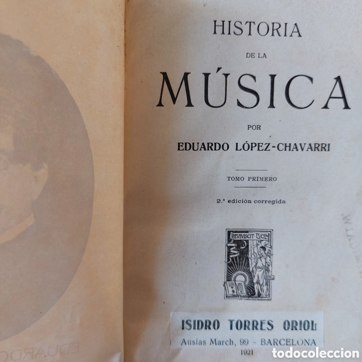 Libros antiguos: Historia de la m&uacute;sica Chavarri - Foto 4