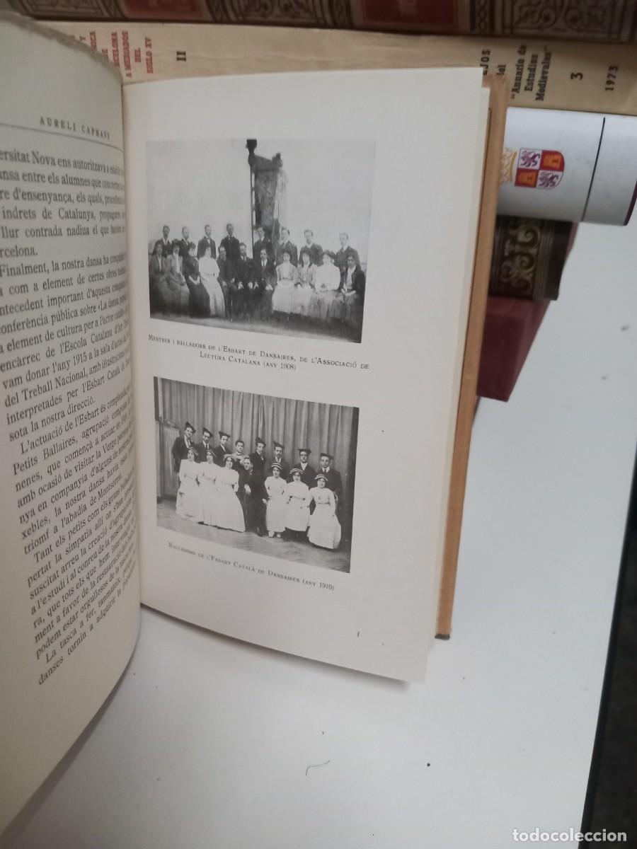 Libros antiguos: Aureli Capmany - La dansa a Catalunya vol I. - Foto 3