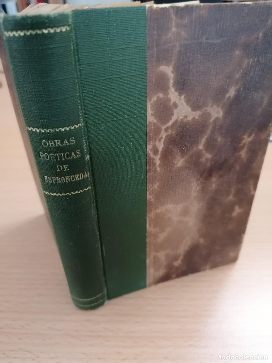Libros antiguos: Obras po&eacute;ticas de Espronceda, 1884 - Foto 3