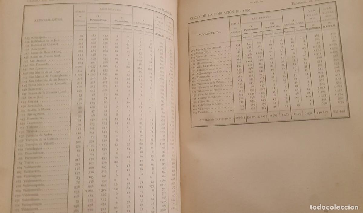 Libros antiguos: Censo de la poblaci&oacute;n de Espa&ntilde;a en 1897 - Foto 4