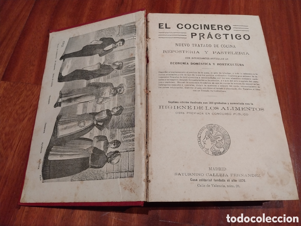 Libros antiguos: 1903-Libro cocina &rdquo;El Cocinero Pr&aacute;ctico&rdquo; - Foto 5